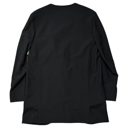 COMME des GARCONS HOMME PLUS Rose Print Jacket Black Size M