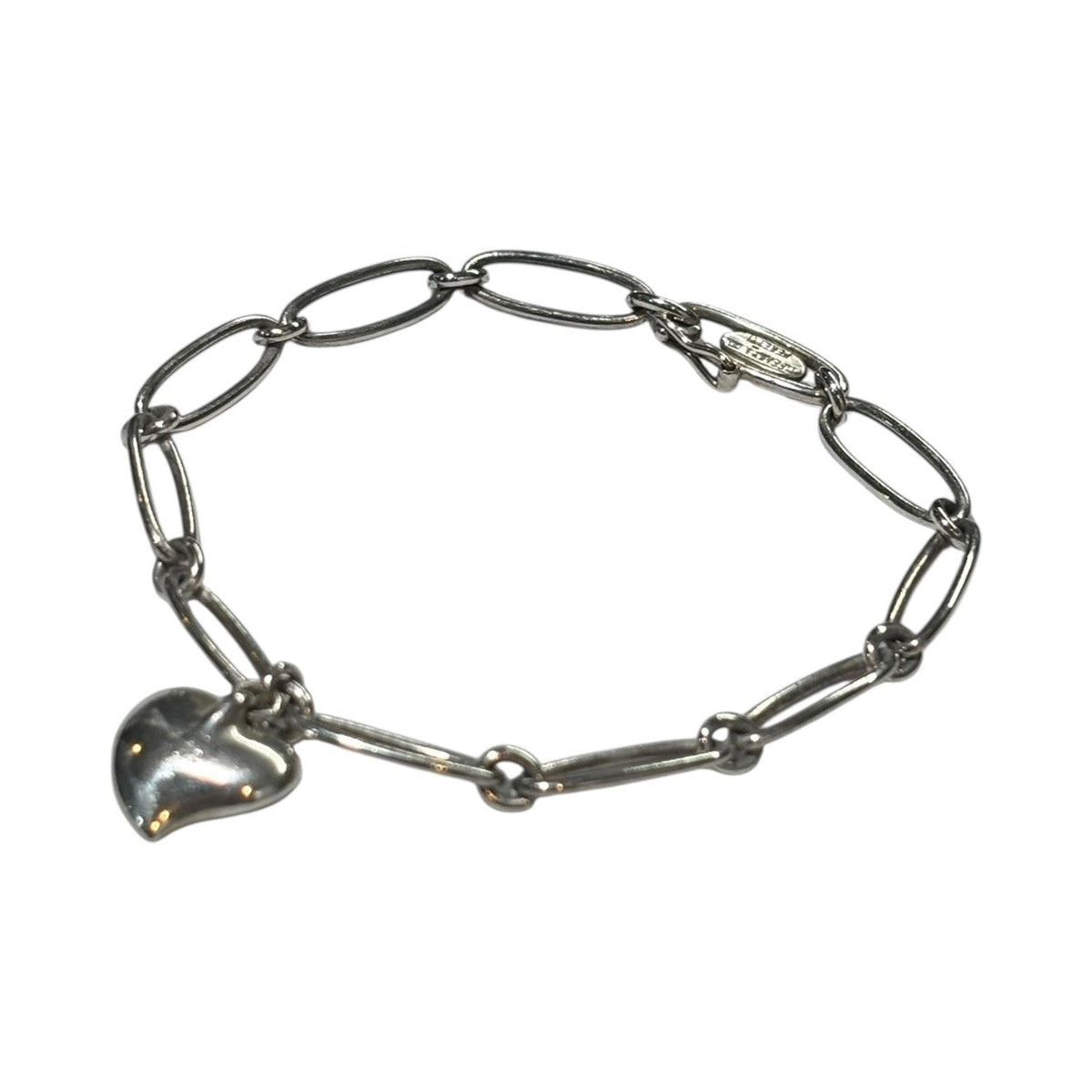 TIFFANY & CO. Elsa Peretti Curved Heart Bracelet Silver