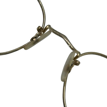SAVILE ROW 1970s 14KT Metal Frame Vintage Glasses Silver