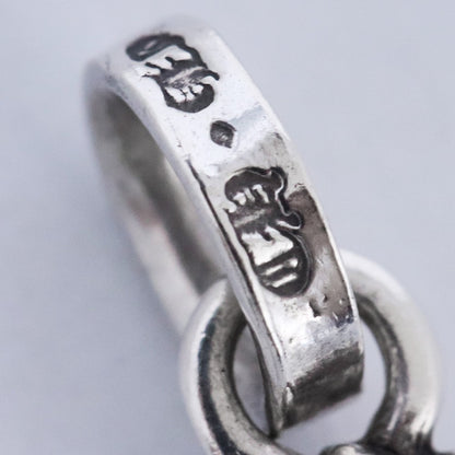 Chrome Hearts CH Cross Babyfat 2P Charm Silver Size F