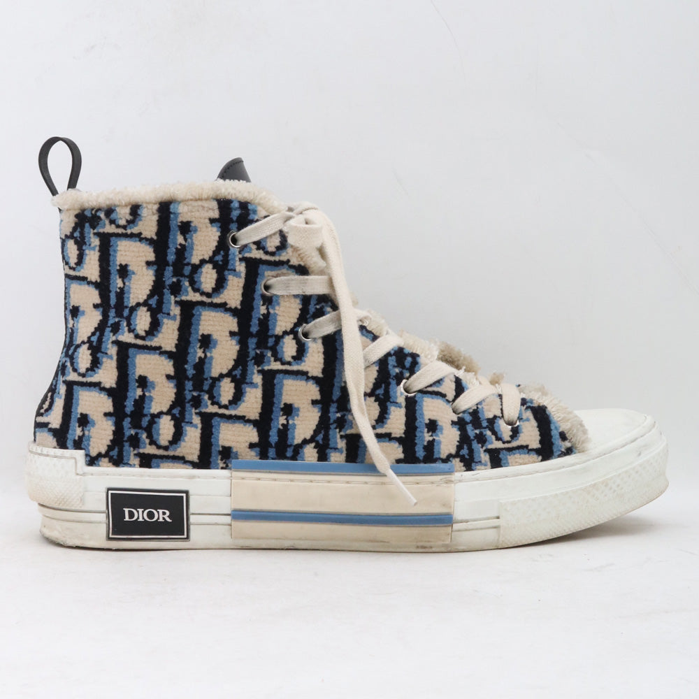 DIOR HOMME 22SS B23 Oblique High Sneakers Beige Size EU 42