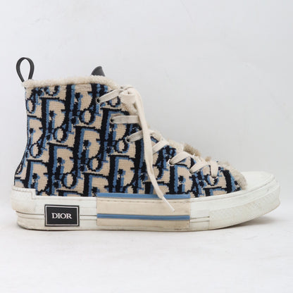 DIOR HOMME 22SS B23 Oblique High Sneakers Beige Size EU 42