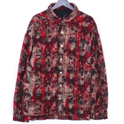 A.F ARTEFACT 25AW Needle punch Checked Red Shirt Size 2