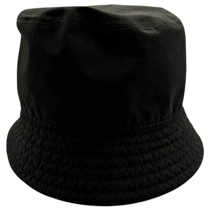 PRADA 00s Old Rubber Logo Bucket Hat Black/Red Size L