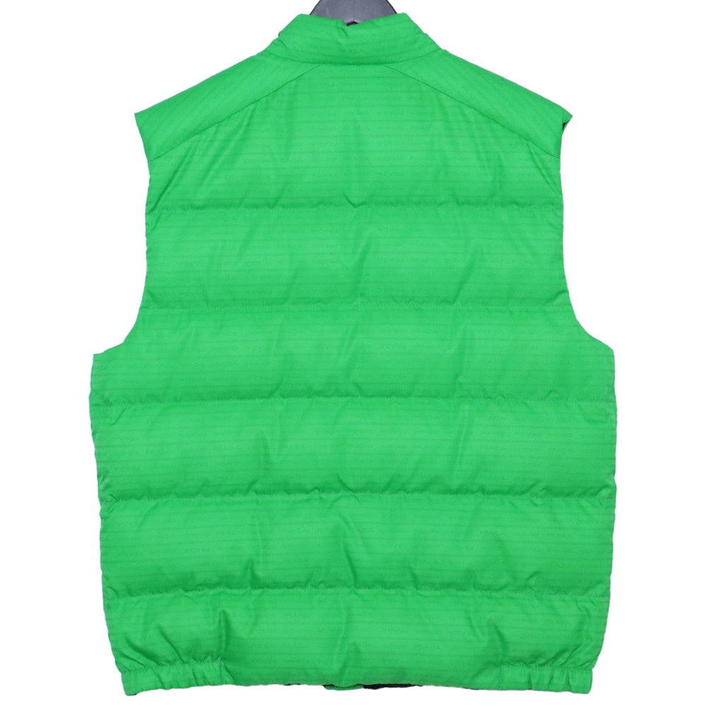 PRADA Re-Nylon Padded Logo Down Vest Green Size 52