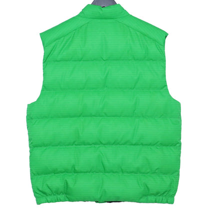 PRADA Re-Nylon Padded Logo Down Vest Green Size 52