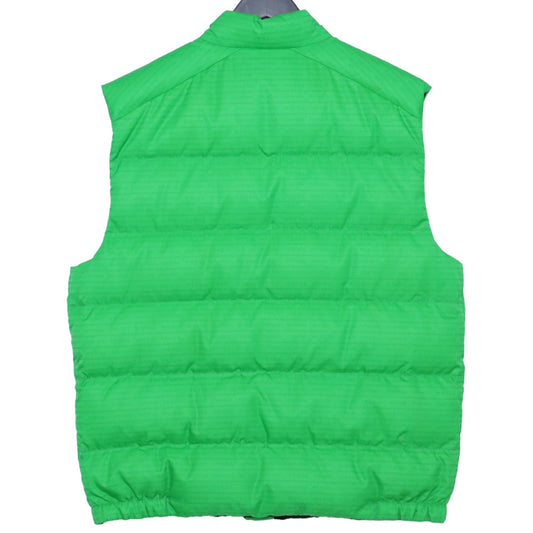 PRADA Re-Nylon Padded Logo Down Vest Green Size 52