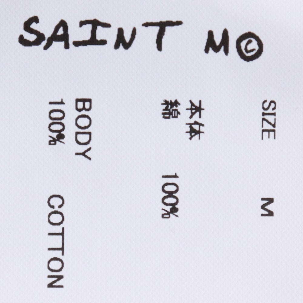 SAINT MICHAEL 26SS SAINT HORROR T-Shirt White Size M