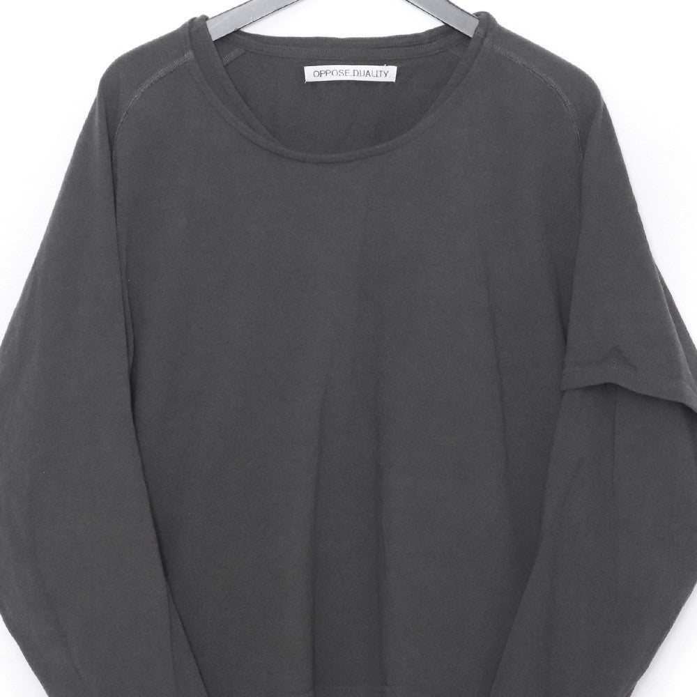OPPOSE DUALITY 26SS Gray One Side Sleeve T-Shirt Size 48
