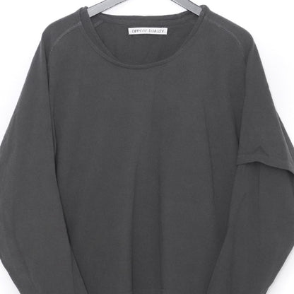 OPPOSE DUALITY 26SS Gray One Side Sleeve T-Shirt Size 48