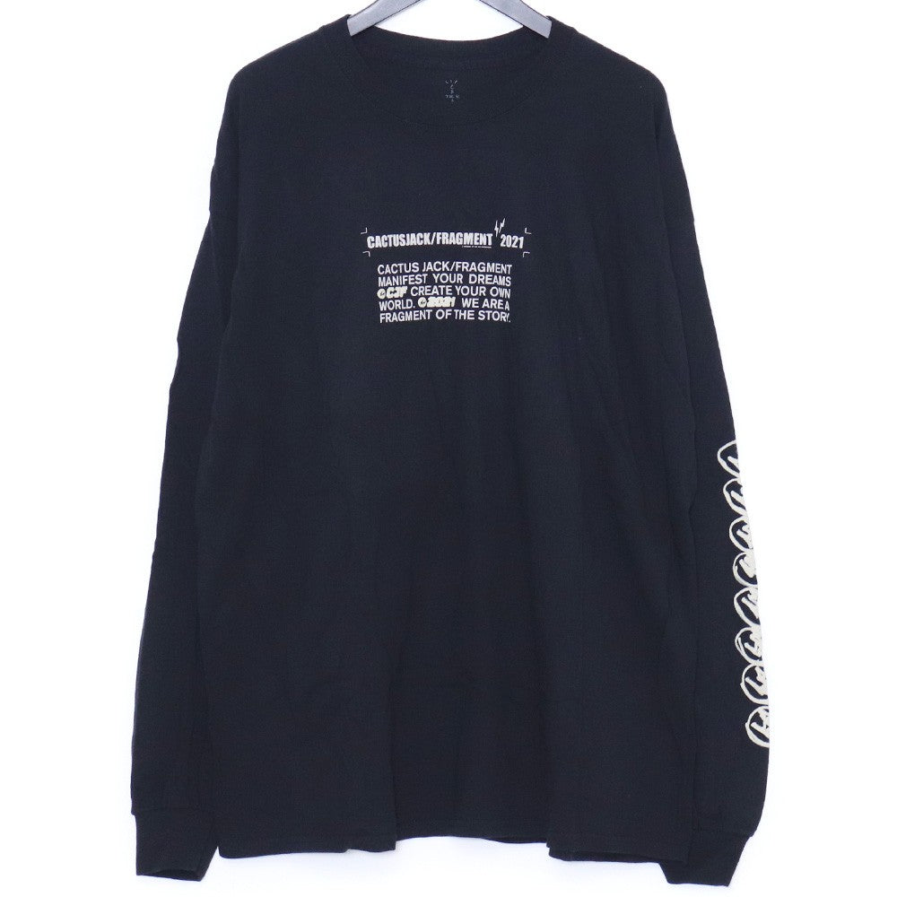 Vintage TS Cactus Jack Fragment Logo Long Sleeve T-Shirt Size L