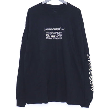 Vintage TS Cactus Jack Fragment Logo Long Sleeve T-Shirt Size L
