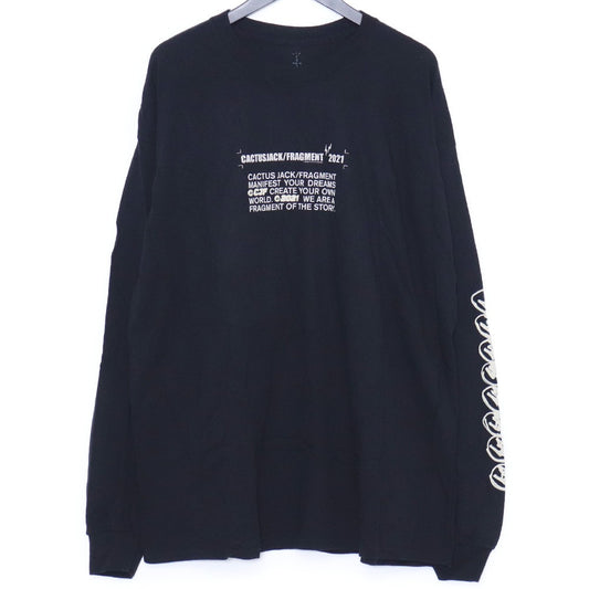 TRAVIS SCOTT CACTUS JACK FOR FRAGMENT T-Shirt Black Size L