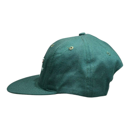 STUSSY 90s USA "STAR" Logo Snapback Cap Green Deadstock
