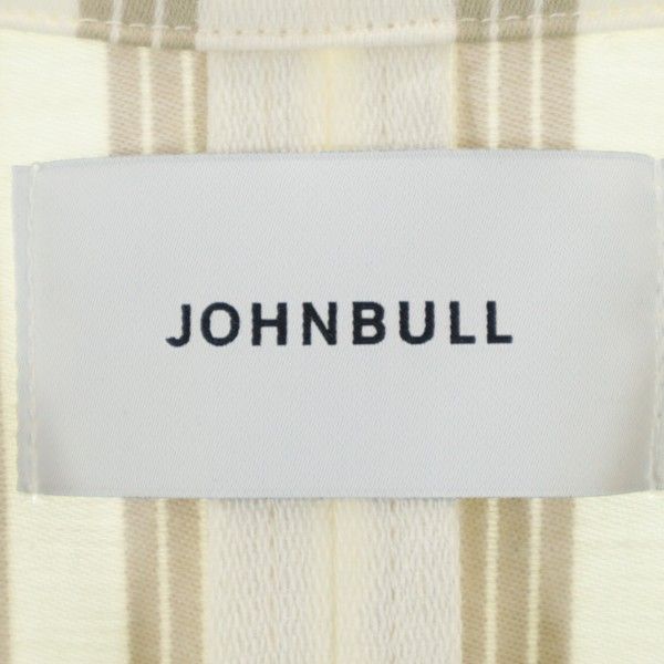 Johnbull Beige Striped Linen Blend Gown Coat Size S