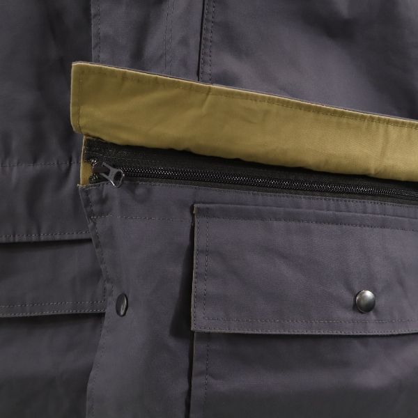 Johnbull Gray 2-Way Hooded Coat Size S