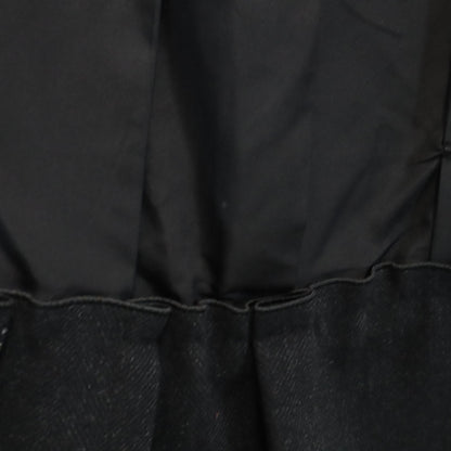 LOUIS VUITTON Silk Blend Midi Skirt Black Size 36