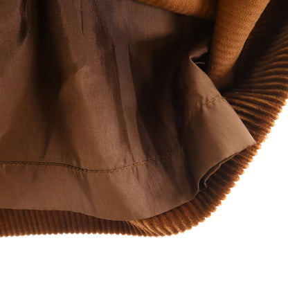 CELINE Made in France Corduroy Midi Skirt Brown Size 38