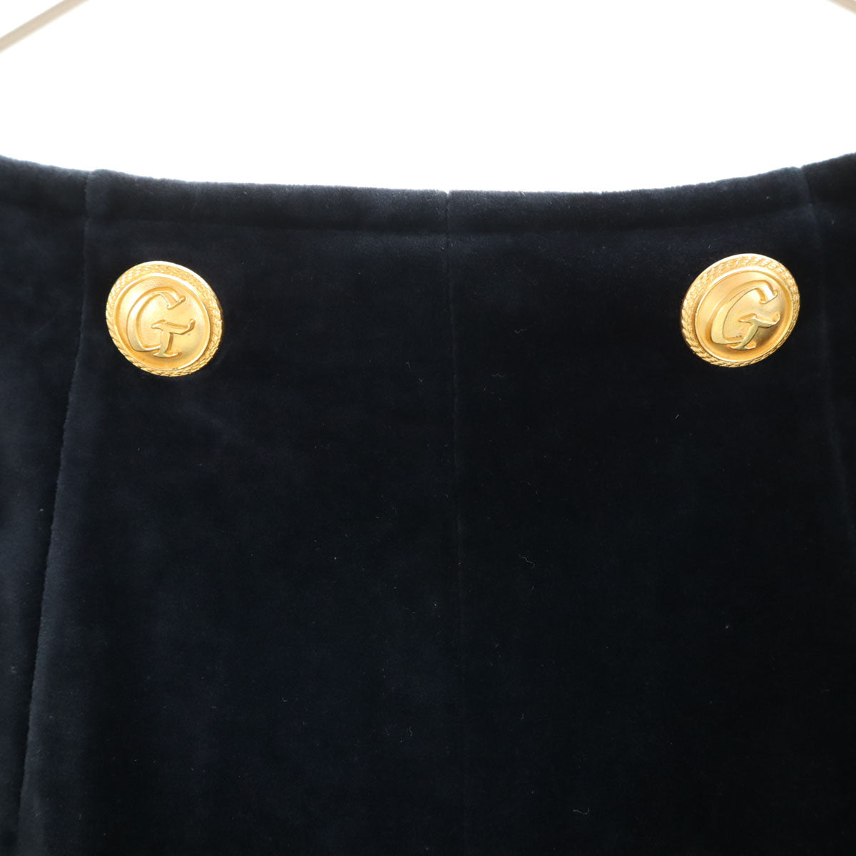 GIVENCHY 90s Made in Japan Velour Shorts Navy Size JP 9