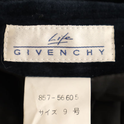 GIVENCHY 90s Made in Japan Velour Shorts Navy Size JP 9