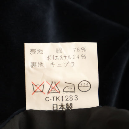 GIVENCHY 90s Made in Japan Velour Shorts Navy Size JP 9