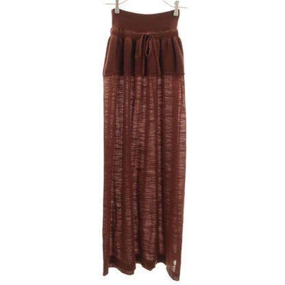 LEMAIRE Italian Knit Maxi Skirt Brown Size S