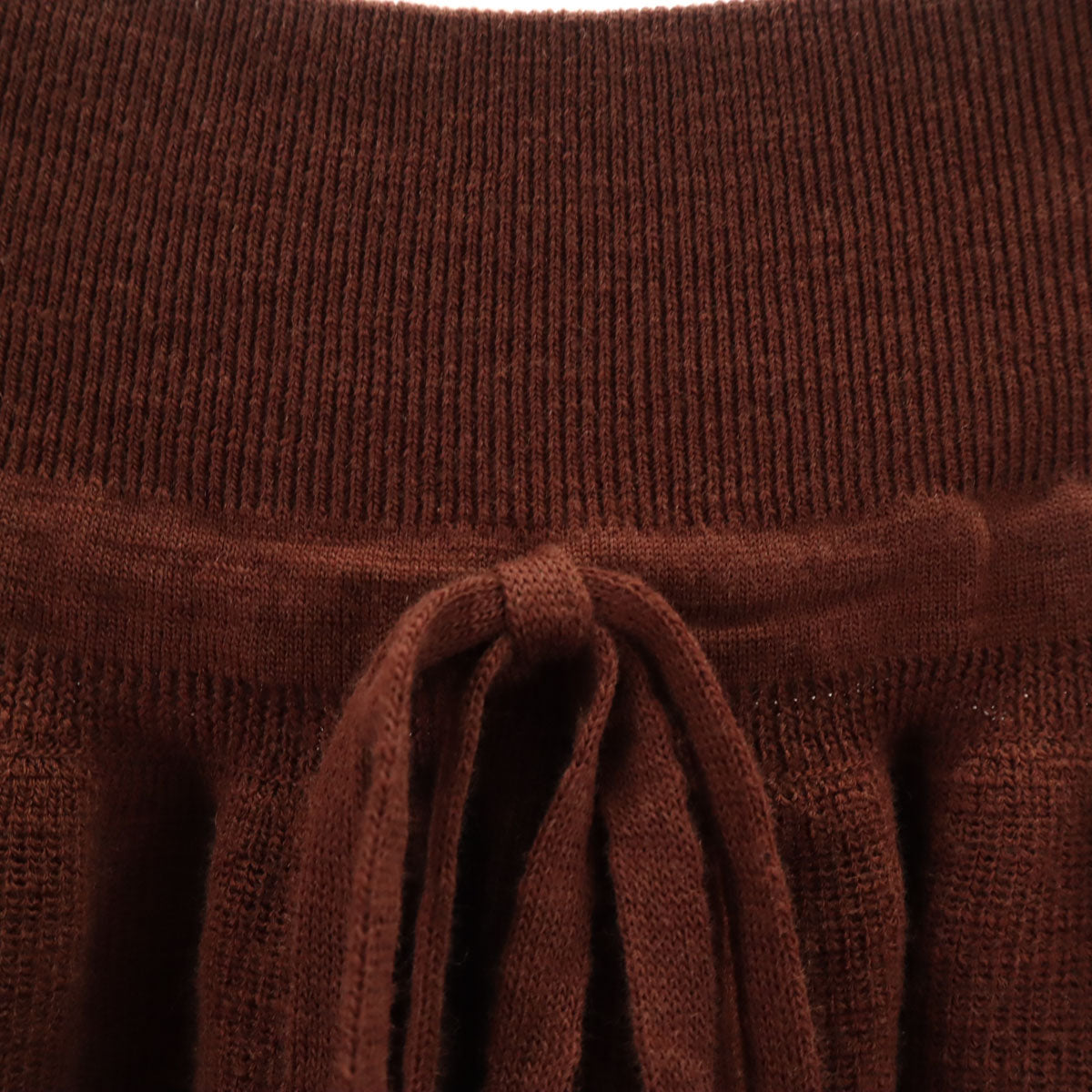 LEMAIRE Italian Knit Maxi Skirt Brown Size S