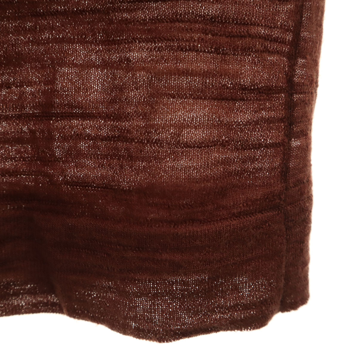 LEMAIRE Italian Knit Maxi Skirt Brown Size S