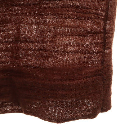 LEMAIRE Italian Knit Maxi Skirt Brown Size S