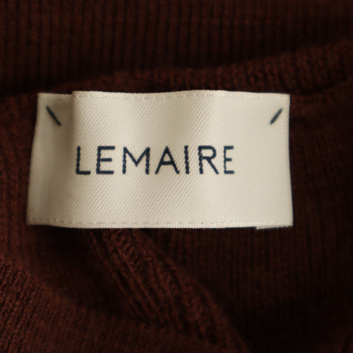 LEMAIRE Italian Knit Maxi Skirt Brown Size S