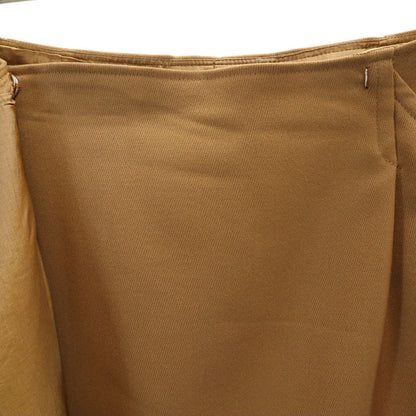 HERMES French Midi Wrap Skirt Brown Size 40