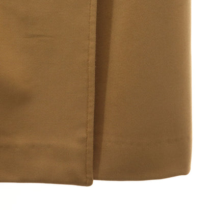 HERMES French Midi Wrap Skirt Brown Size 40