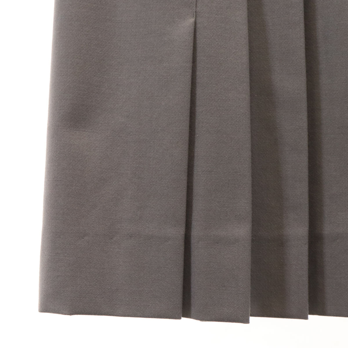 HERMES French Midi Wrap Skirt Gray Size 42