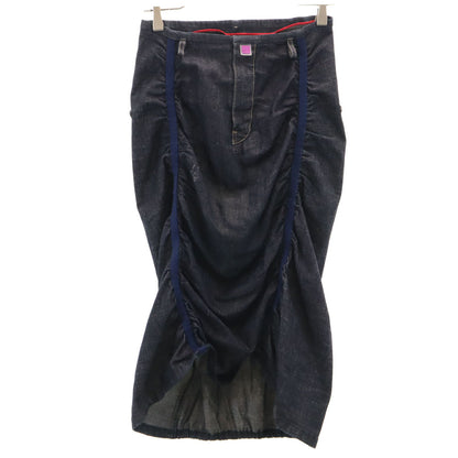 MARITHE + FRANCOIS GIRBAUD Indigo Denim Midi Skirt Size S