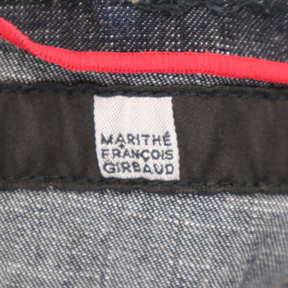 MARITHE + FRANCOIS GIRBAUD Indigo Denim Midi Skirt Size S