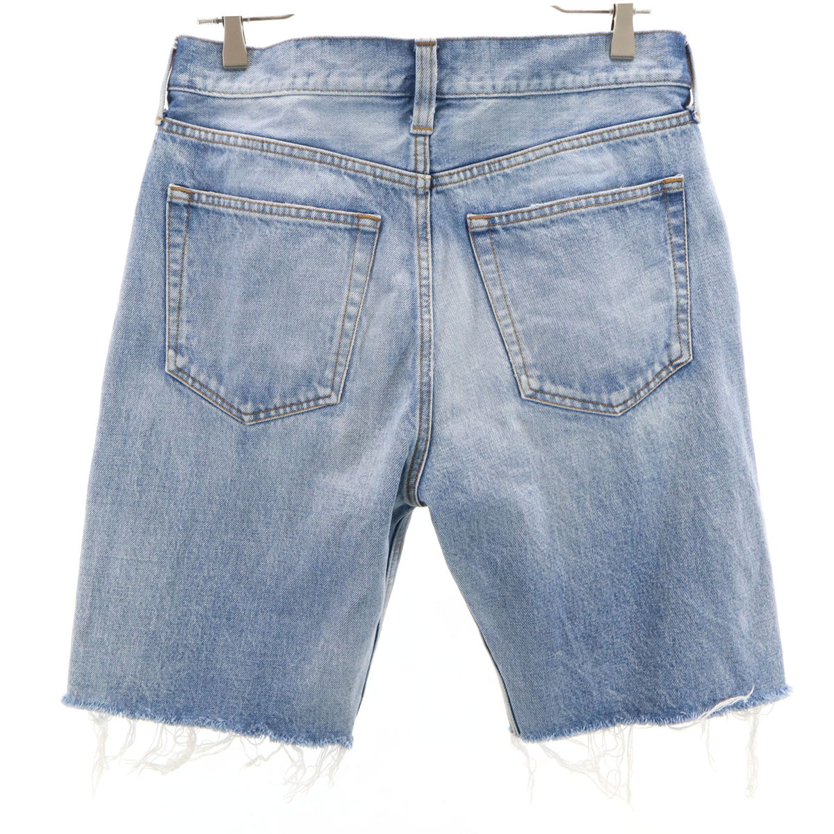 BALENCIAGA Made in Japan Blue Denim Shorts Size W29