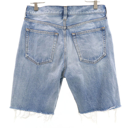 BALENCIAGA Made in Japan Blue Denim Shorts Size W29