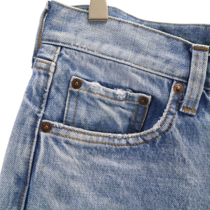 BALENCIAGA Made in Japan Blue Denim Shorts Size W29