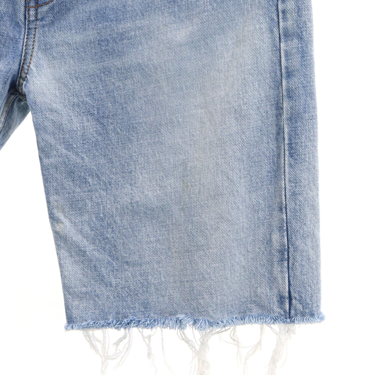 BALENCIAGA Made in Japan Blue Denim Shorts Size W29