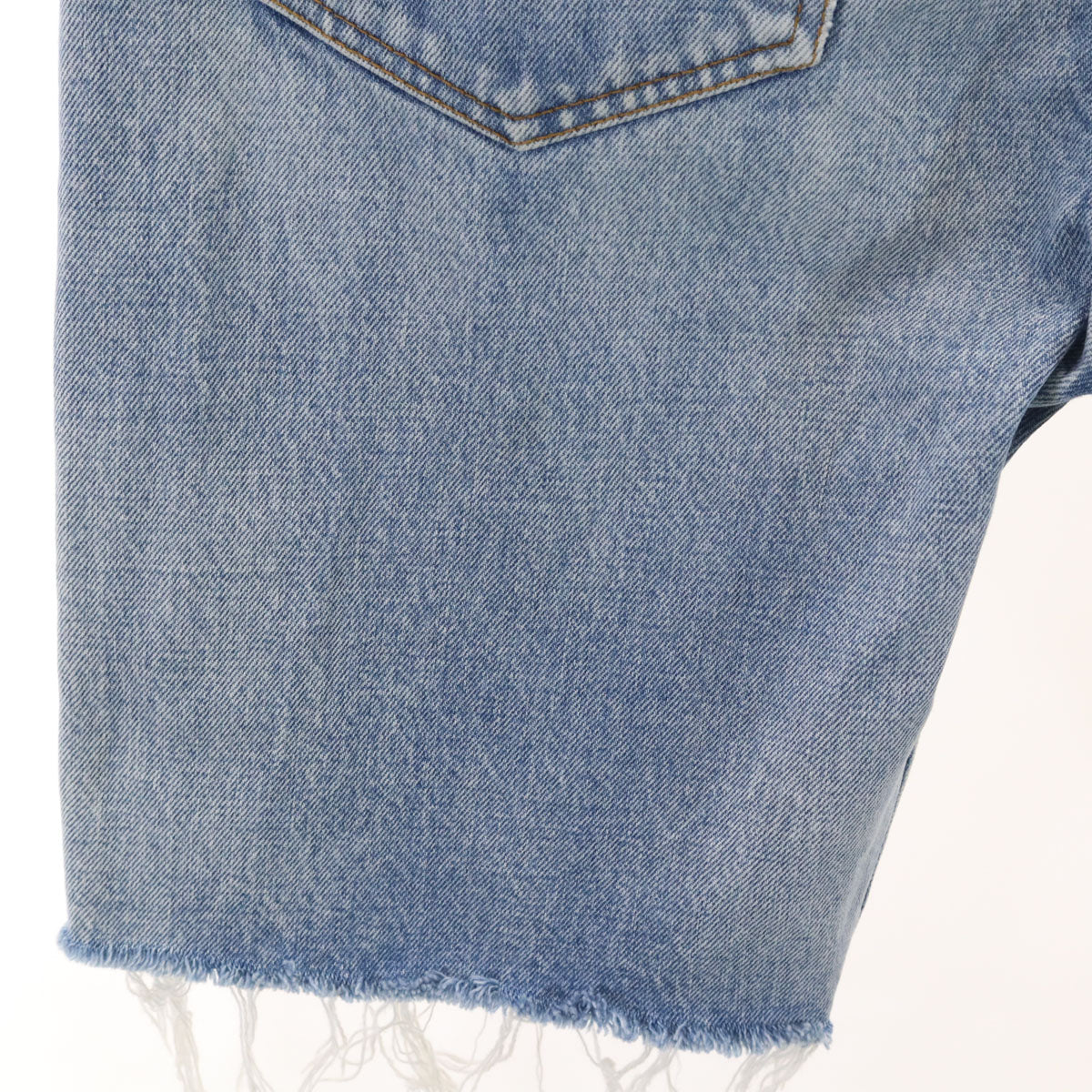 BALENCIAGA Made in Japan Blue Denim Shorts Size W29