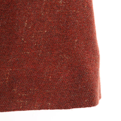 ISSEY MIYAKE 70s Vintage Tweed Wrap Skirt Rust Size JP 11