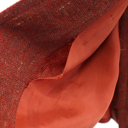 ISSEY MIYAKE 70s Vintage Tweed Wrap Skirt Rust Size JP 11