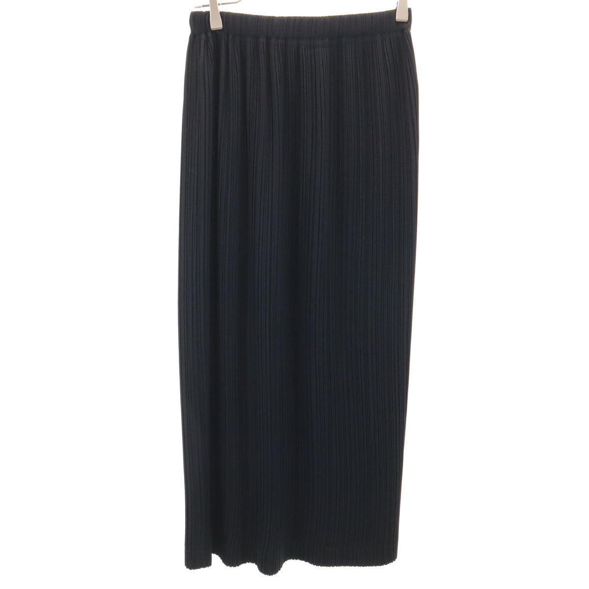 ISSEY MIYAKE 90s Pleated Maxi Skirt Black Size M