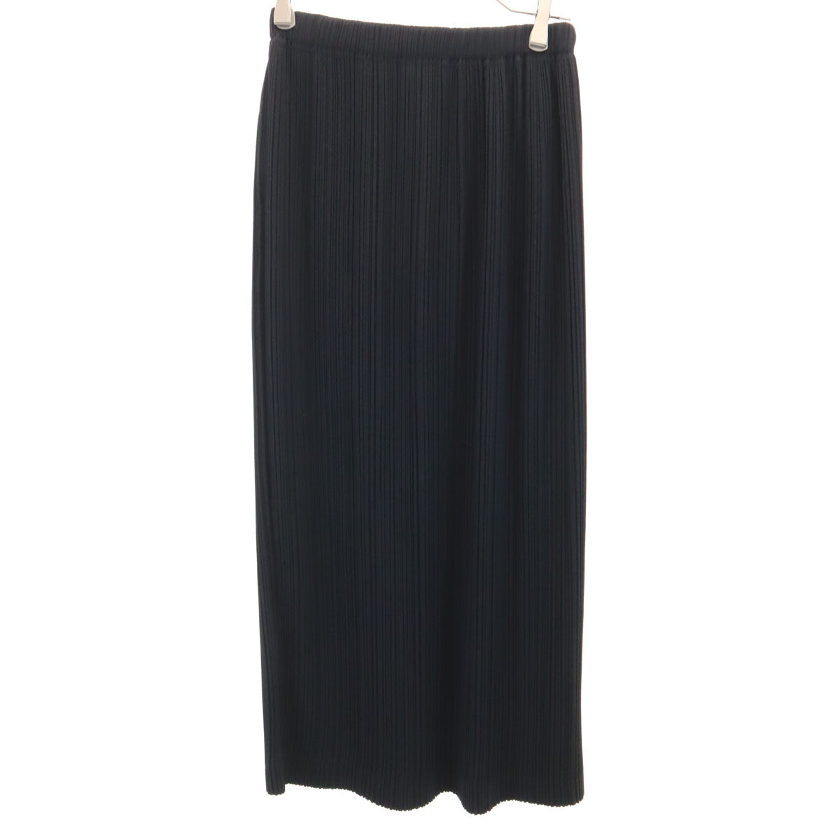 ISSEY MIYAKE 90s Pleated Maxi Skirt Black Size M