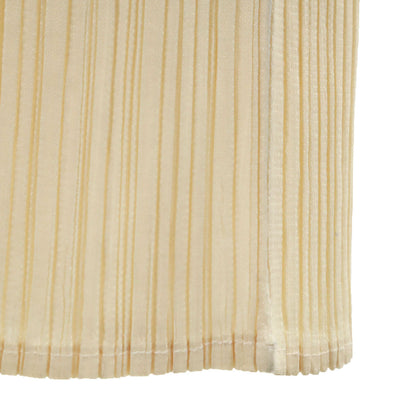 PLEATS PLEASE 90s Pleated Pattern Midi Skirt Ivory Size 2