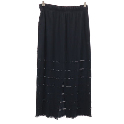PLEATS PLEASE Pleated Midi Skirt Black Size JP 3