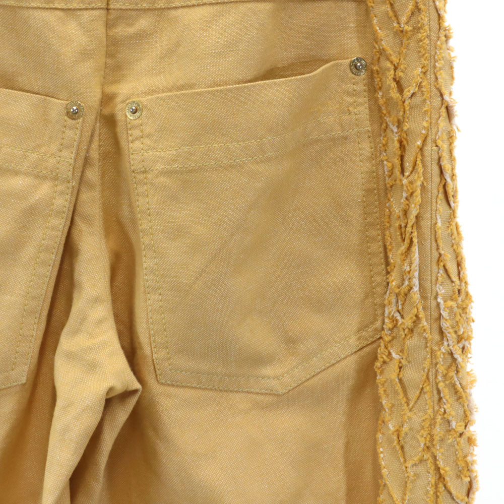 LOUIS VUITTON Linen Blend Cropped Pants Camel Size 34