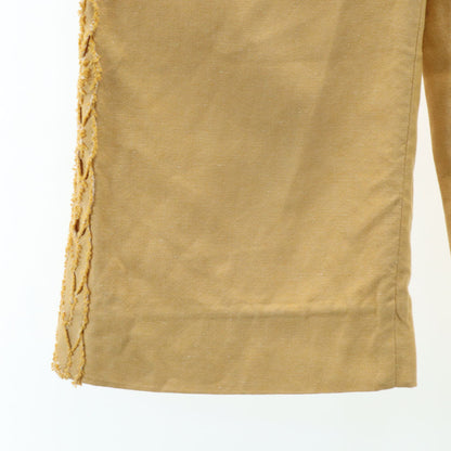 LOUIS VUITTON Linen Blend Cropped Pants Camel Size 34