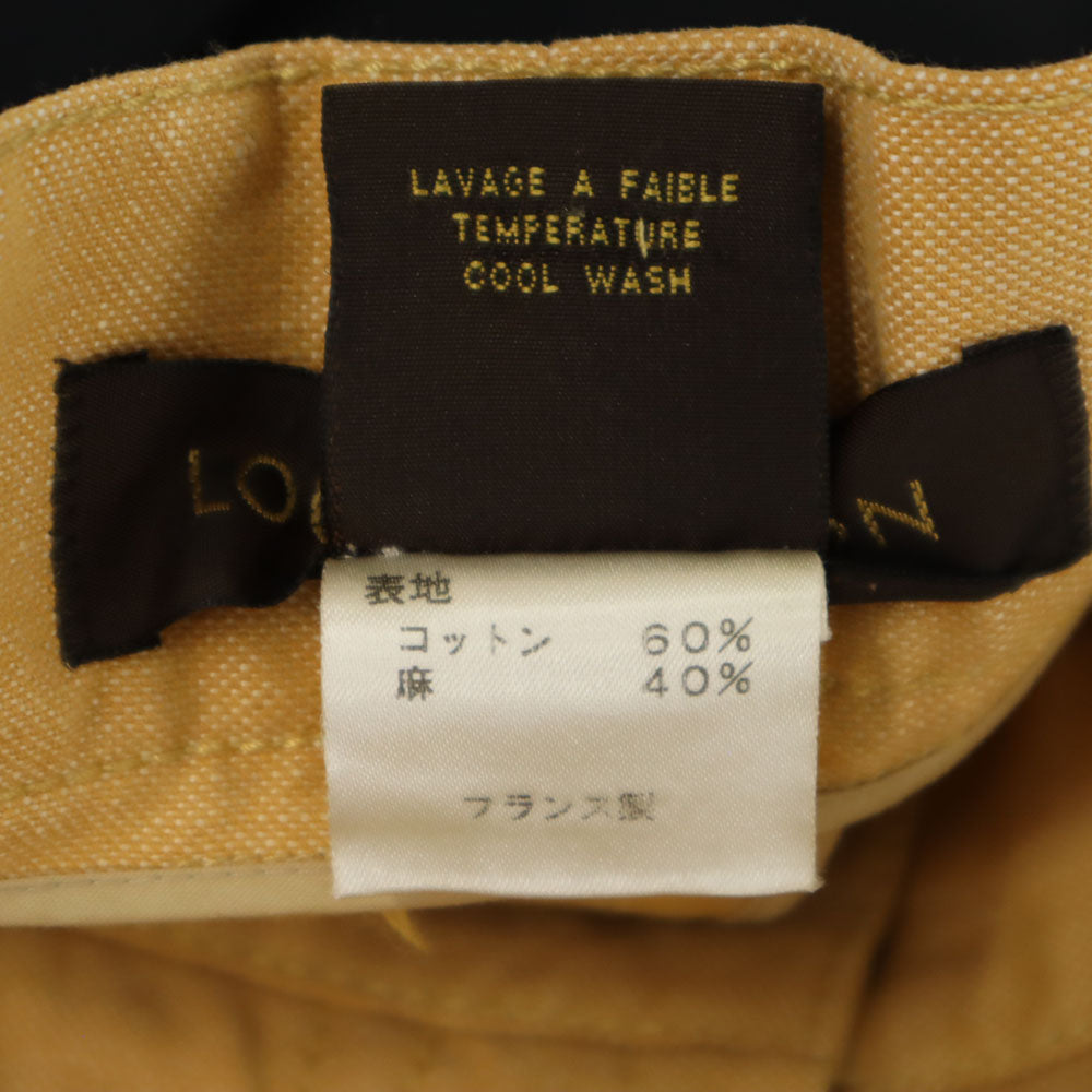 LOUIS VUITTON Linen Blend Cropped Pants Camel Size 34