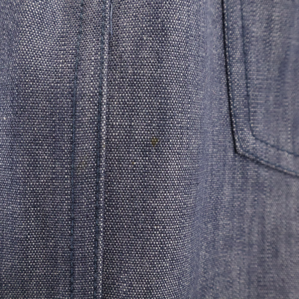LOUIS VUITTON Denim Midi Skirt Blue Size 36